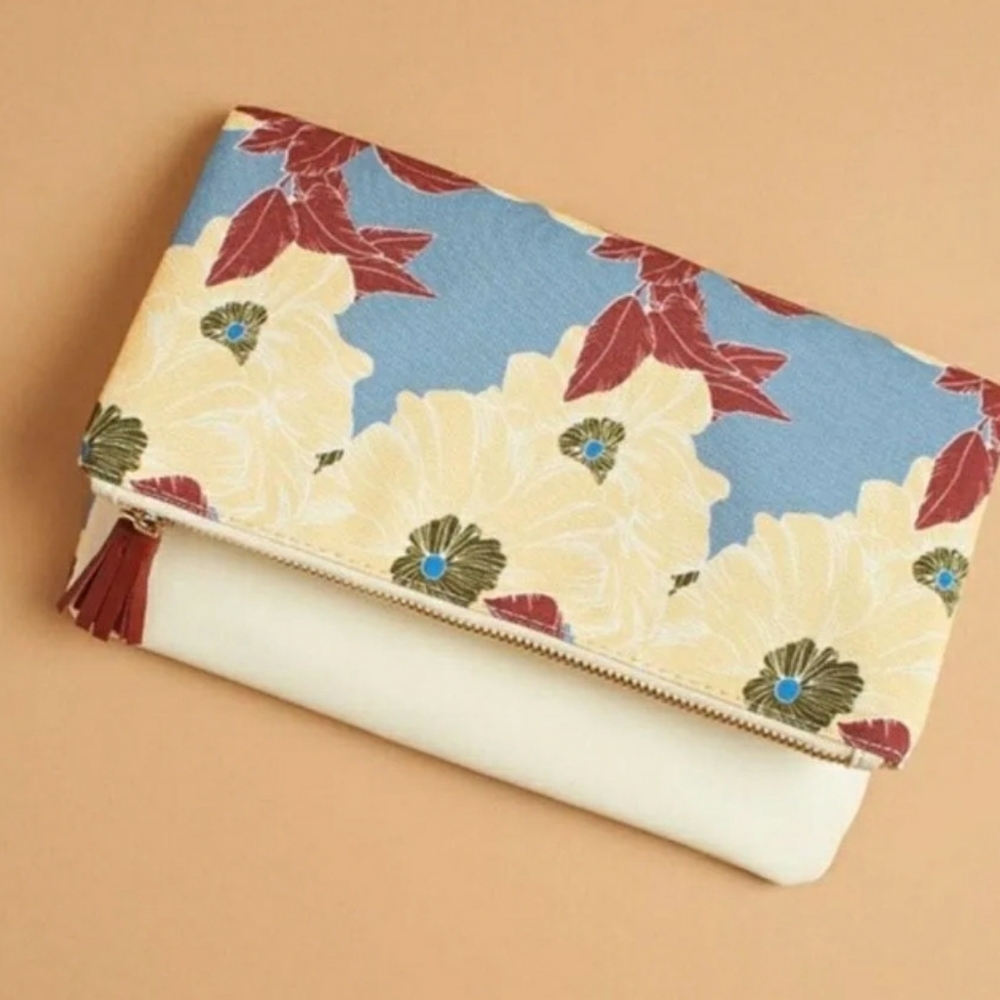 Rachel Pally Reversible Floral Clutch New in Bag - Picture 3 of 7